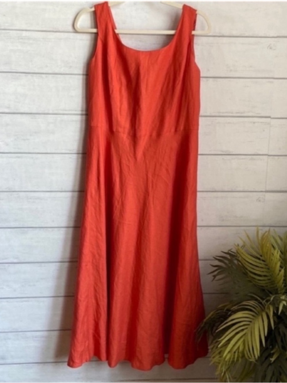 Positive Attitude Orange Maxi Sleeveless Dress
